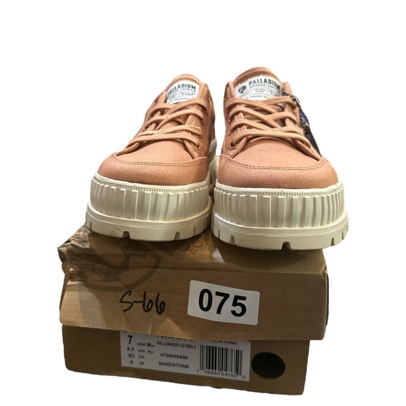 Palladium Unisex Pallashock Lo Organic 2 Sneaker - Size 7 Men / 8.5 Women - Picture 8 of 8